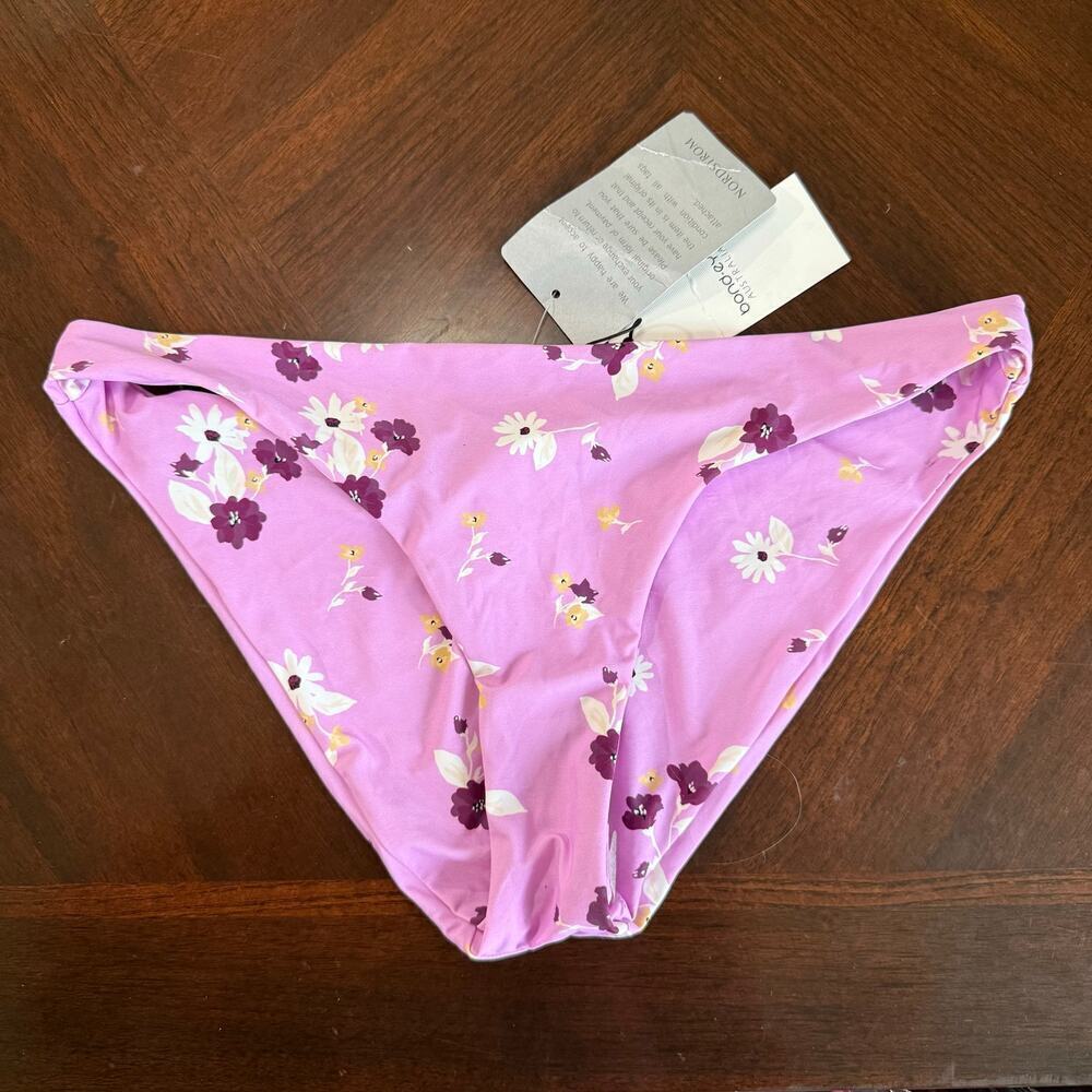 NWT Bond Eye Honey Honey Brief Sugar Magnolia Bikini Bottoms Pink Floral Small - Picture 2 of 5